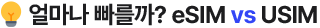 얼마나 빠를까? eSIM vs USIM